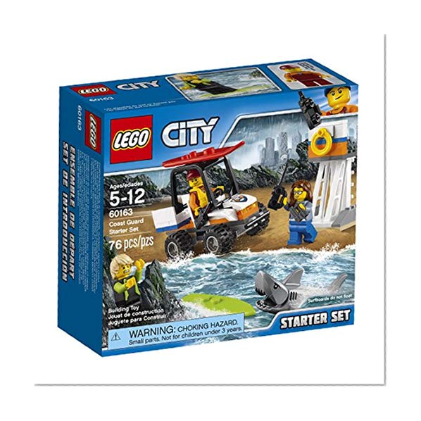 Book Cover LEGO City Coast Guard Coast Guard Starter Set 60163 Building Kit (76 Piece)