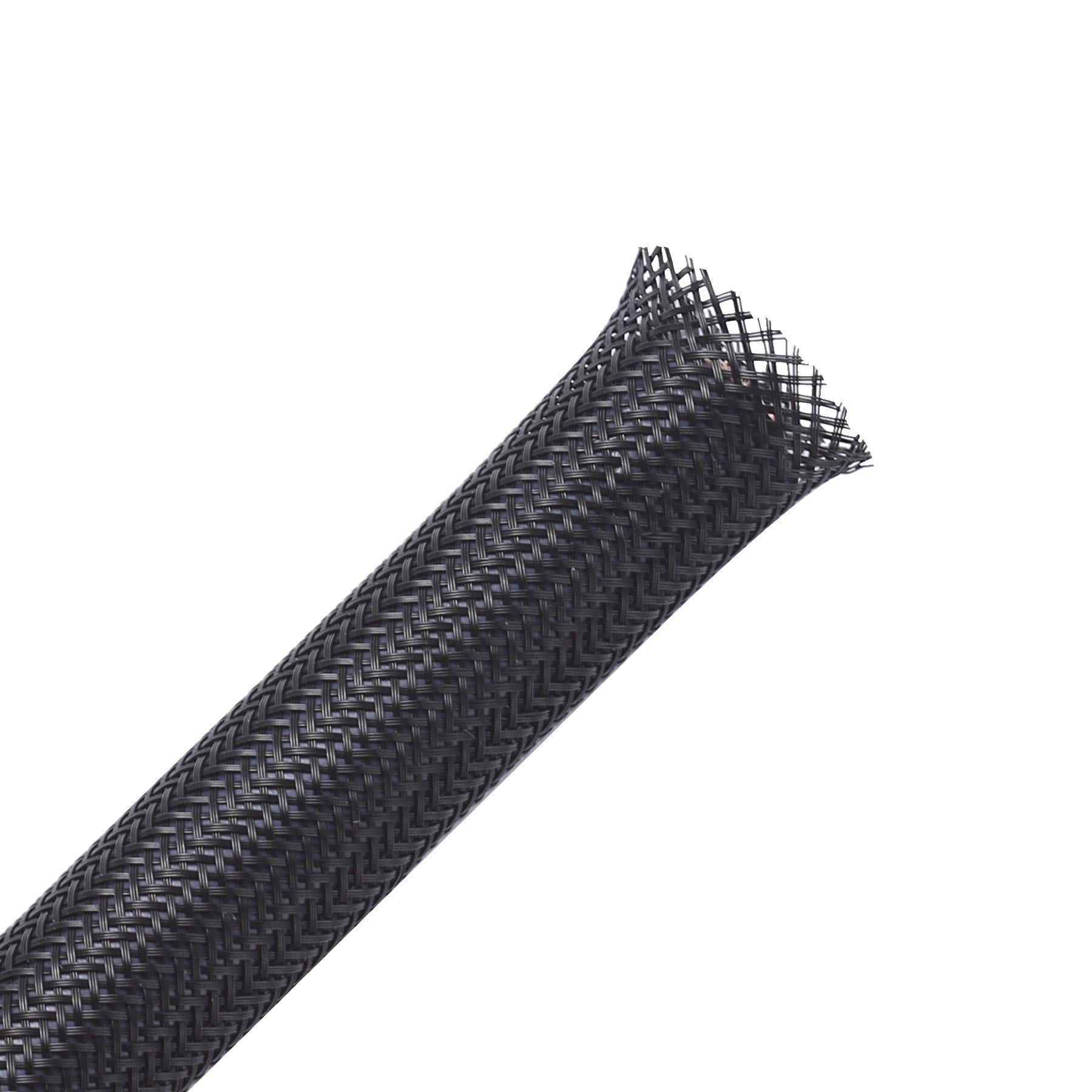 Book Cover 25ft - 1/2 inch PET Expandable Braided Sleeving – Black – Alex Tech braided cable sleeve 1/2