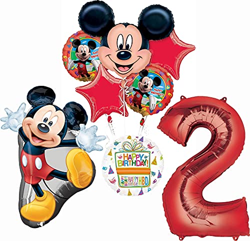 Book Cover Mayflower Products The Ultimate Mickey Mouse 2nd Birthday Party Supplies and Balloon Decorations
