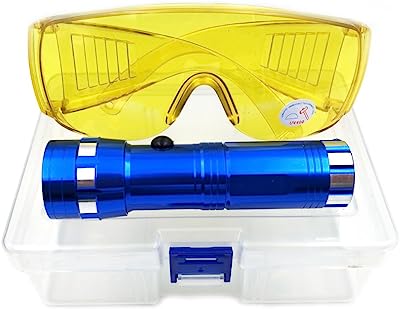 Book Cover Nikauto Car AC Leak Test Flashlight UV Protective Glasses Auto Air Conditioner Flashlight Leak Detector Tool