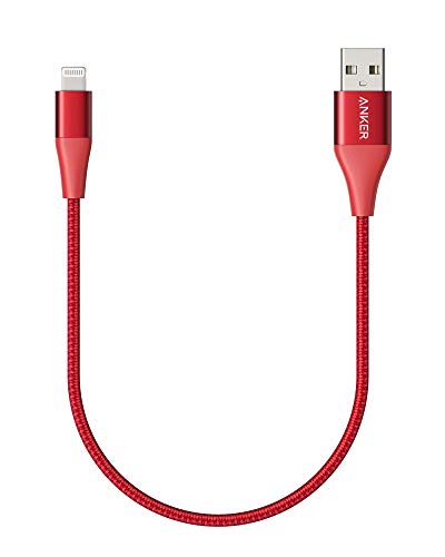 Book Cover Anker Powerline+ II Lightning Cable (1ft), MFi Certified for Flawless Compatibility with iPhone 11 / XS/XS Max/XR/X / 8/8 Plus / 7/7 Plus / 6/6 Plus / 5 / 5S and More