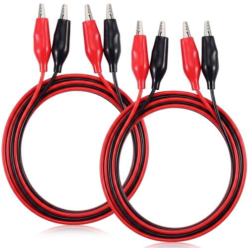 2 Groups 1M Test Leads Set with Alligator Clips Double-ended Jumper Wires (2 Groups)