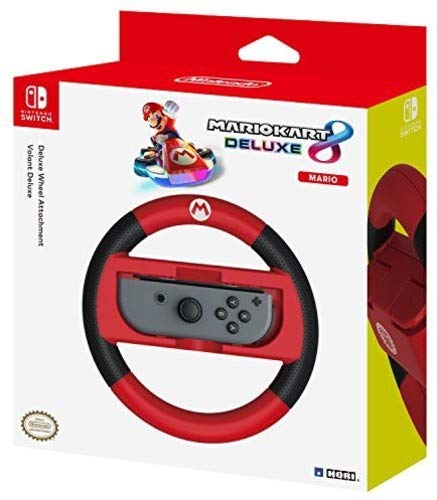 Book Cover HORI Nintendo Switch Mario Kart 8 Deluxe Wheel (Mario Version) Officially Licensed By Nintendo - Nintendo Switch
