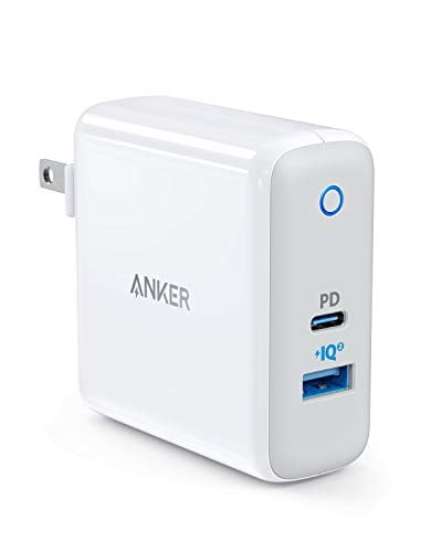 Book Cover USB C Charger, Anker PowerPort II UL Certified 49.5W Wall Charger with Foldable Plug, One 30W Power Delivery Port for MacBook Air/iPad Pro 2018, iPhone XS/Max/XR/X/8/+, PowerIQ 2.0 for S10/S9 and More