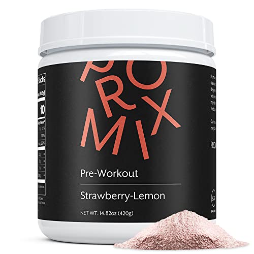 Book Cover Promix Pre-Workout Powder, Strawberry Lemon - Maximize Focus & Performance - Helps Muscle Gain, Endurance & Enhanced Energy - Vitamin B12, Caffeine, Beta-Alanine & L-Tyrsosine - Gluten & Dairy-Free
