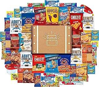 Cookies, Chips & Candies Ultimate Snacks Care Package Bulk Variety Pack Bundle Sampler (50 Count)