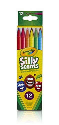Book Cover Crayola Silly Scents Twistables Colored Pencils, 12 Count, Ages 3 & Up (68-7402)