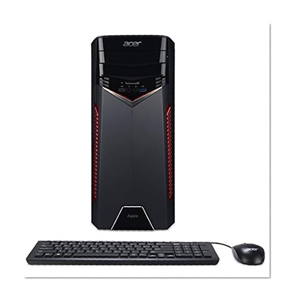 Acer Aspire Gaming Desktop, AMD Ryzen 5 1400 Processor, NVIDIA GeForce GTX 1050, 8GB DDR4, 1TB HDD, GX-281-UR11