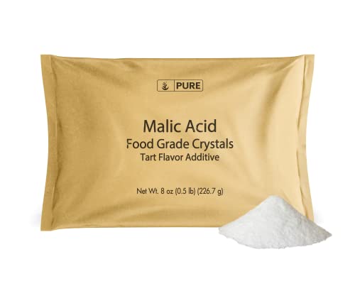 Book Cover PURE ORIGINAL INGREDIENTS Malic Acid (8 oz) Food Grade Crystals, Tart Flavor