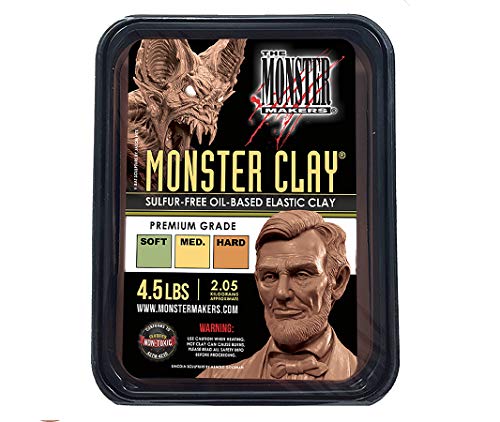 Book Cover Monster Clay Premium Grade Modeling Clay (4.5lb)
