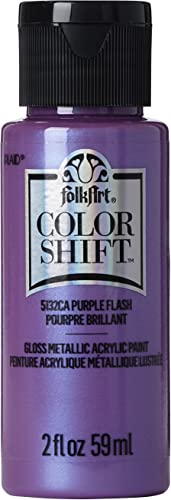 Book Cover FolkArt Color Shift Acrylic Paint in Assorted Colors (2 ounce), Purple Flash