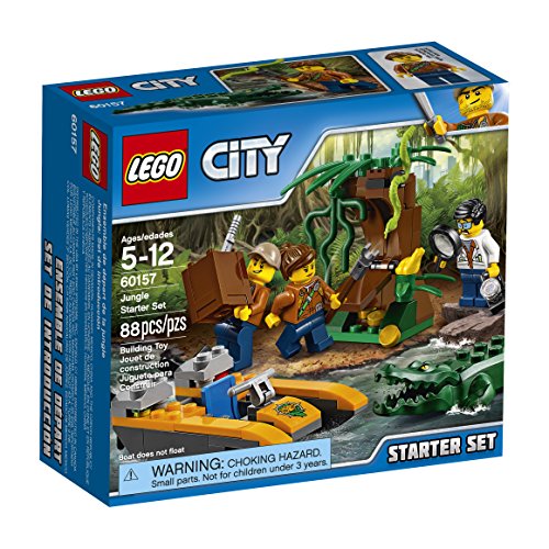 Book Cover LEGO City Jungle Explorers Jungle Starter Set 60157 Building Kit (88 Piece)