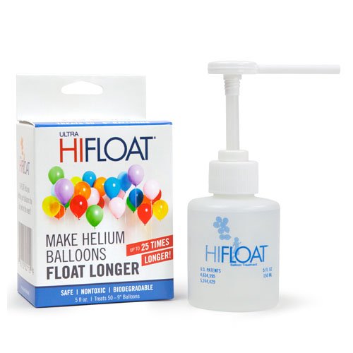LA Balloons 001116 Hi-Float Solution, 5 oz, Transparent