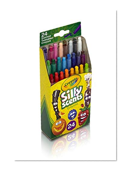 Book Cover Crayola Silly Scents Mini Twistables, Scented Crayons, Gift for Kids, 24ct