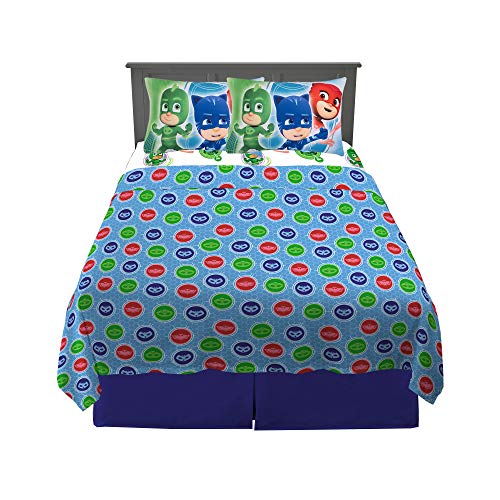 Book Cover Franco Kids Bedding Super Soft Sheet Set, 4 Piece Full Size, PJ Masks