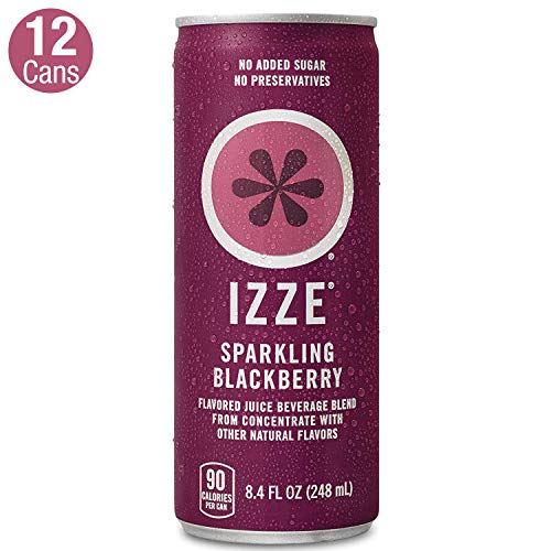 IZZE Sparkling Juice, Blackberry, 8.4 oz Cans, 12 Count