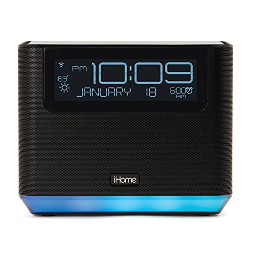 Book Cover iHome iAVS16 Bedside Speaker with Alexa Built In, Bluetooth, and USB Charging, Now Supports Spotify by Voice