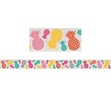 Teacher Created Resources Tropical Punch Pineapples Straight Border Trim