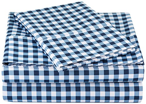 Book Cover AmazonBasics Lightweight Super Soft Easy Care Microfiber Twin Sheet Set with 16
