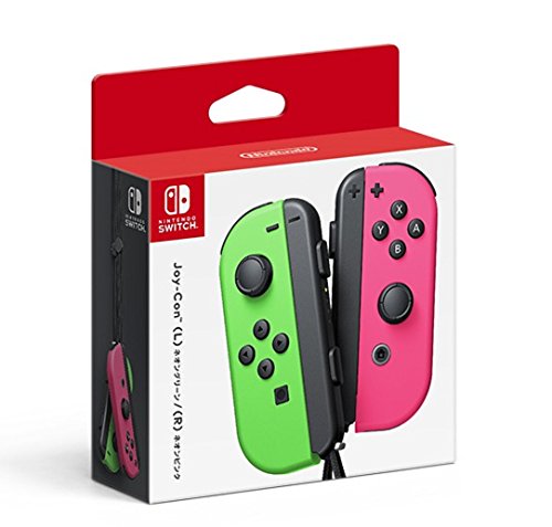 Book Cover Nintendo Switch - Joy-Con (L/R)-Neon Green/Neon Pink Splatoon 2 (Japan Import)