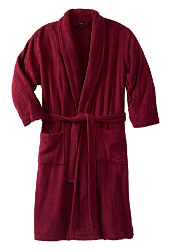 Book Cover KingSize Men's Big & Tall Terry Bathrobe With Pockets