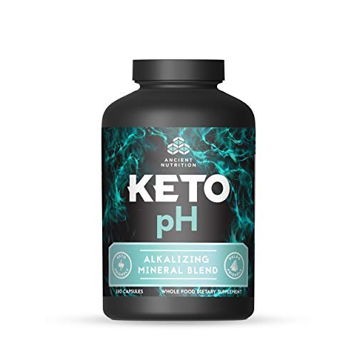 Ancient Nutrition KETOpH Alkalizing Blend, 180 Capsules - pH Balance Supplement Designed for The Keto Diet