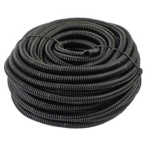 100 Feet Ft. 1/8â€ 3mm Black Split Loom Conduit Polyethylene Tubing