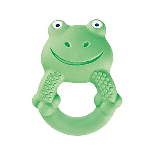 MAM Baby Toys, Teething Toys, Max The Frog 100% Natural Rubber Developmental Teether Toys, 'Friends' Collection, 4+ Months, Unisex, 1-Count
