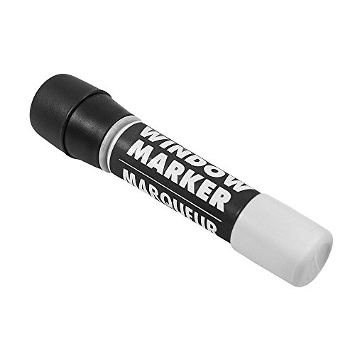 JAM Paper Team Spirit Window Markers - Washable Ink for Car/Home Windows - Black - Sold Individually