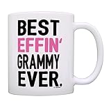 ThisWear Grammy Gifts Grandma Best Effin Grammy Ever Grandma Gift 11oz Ceramic Coffee Mug with Handle