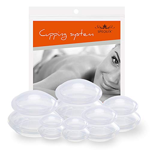 SPEQUIX Professional Silicone Cupping Therapy Set Facial Cupping Massage Cups Set for Cellulite Reduction,Facial Body Massage, Pain Relief, Muscle Relaxation Joint Pain