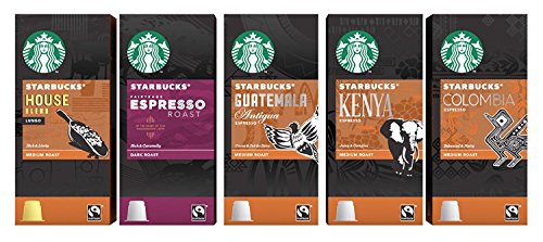 Book Cover Starbucks Espresso Capsules Compatible with Nespresso Original Line Machines - Variety Assortment 50 Count