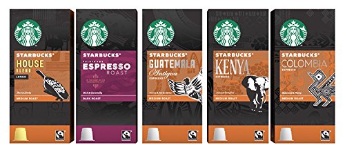 Starbucks Espresso Capsules Compatible with Nespresso Original Line Machines - Variety Assortment 50 Count
