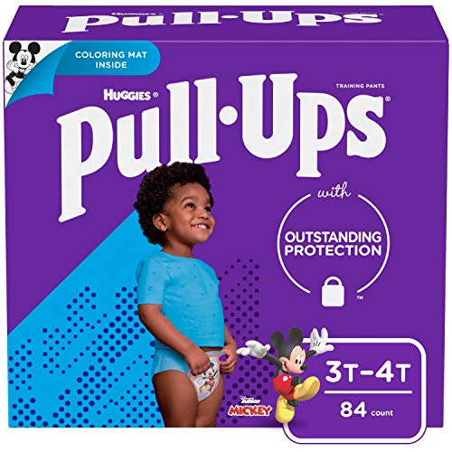 Pull-Ups Boys' Potty Training Pants Training Underwear Size 5, 3T-4T, 84 Ct