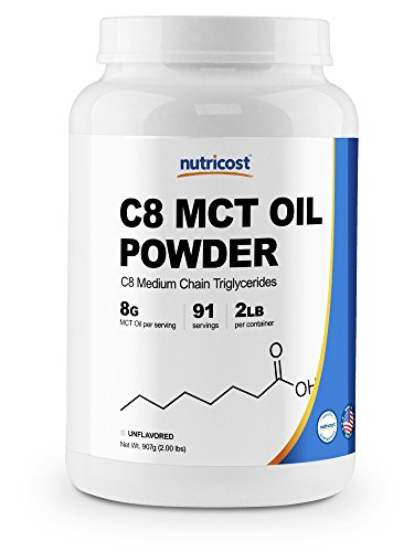 Nutricost C8 MCT Oil Powder 2LBS (32oz) - 95% C8 MCT Oil Powder