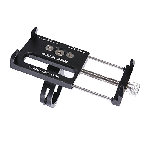 GUB Universal Bike Phone Mount Bike Holder,Aluminum Alloy Bicycle & Motorcycle Handlebar Cradle,360 Rotate Adjustable Fit for iPhone 7/6s/6/5s/5c,Samsung S7/S6/S5/Note 5/4/3, Nexus,HTC,Huawei (black)