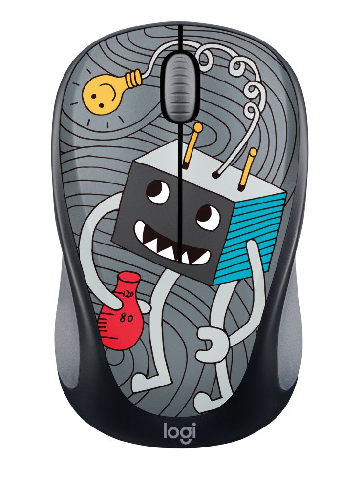 Logitech Doodle Collection M238 Mouse - Optical - Wireless - 3 Button(s) - Sneakerhead