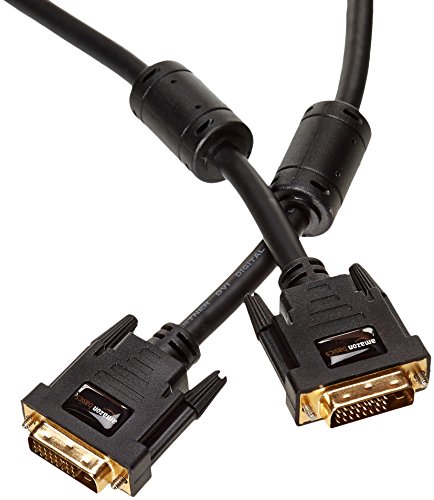 Book Cover AmazonBasics DVI to DVI Display Adapter Cable - 6.5 Feet (2 Meters), 10-Pack