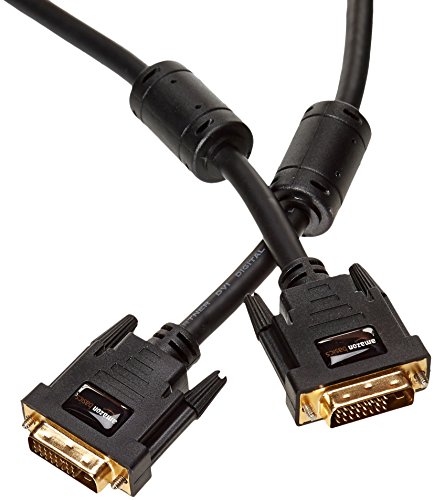 AmazonBasics DVI to DVI Display Adapter Cable - 6.5 Feet (2 Meters), 10-Pack