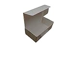 1 Pound White Paperboard Box Candy Fudge Taffy Pack of 25 by Online Monger