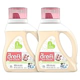 Dreft Purtouch Baby Liquid Laundry Detergent, Hypoallergenic for Baby, Infant or Newborn, 40 Fl. Oz (Pack of 2) (Packaging May Vary)