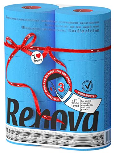 Renova Red Label Maxi Toilet Paper, Blue