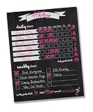Jennakate- Chalkboard Design- Magnetic Child Behavior Reward Chore Chart-Daily Household Chore Checklist-Job Chart- Dry Erase- 11"x14" …