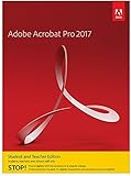 Adobe Acrobat Pro 2017 | Student & Teacher Edition | PC Disc