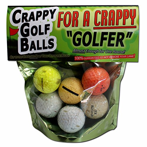 Book Cover Gears Out Crappy Golf Balls for a Crappy Golfer - Funny Gag Gifts for Golfers Guaranteed NOT to Improve Your Golf Game Includes 6 Golf Balls Novelty Golf Gifts
