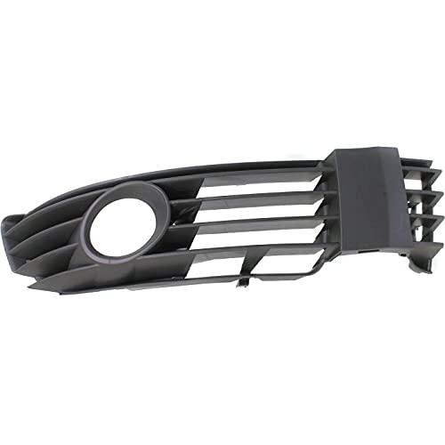 DAT AUTO PARTS Front Right Passenger Side Fog Light Bezel Grille Bumper Insert Replacement For 2001 - 2005 Volkswagen Passat Black Textured VW1039105 3B0853666LB41