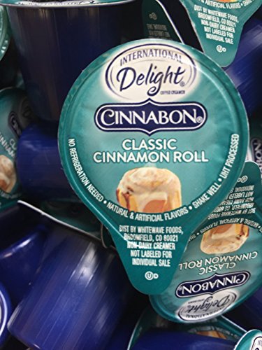 International Delights Cinnabon Coffee Creamer Singles - 50 Count