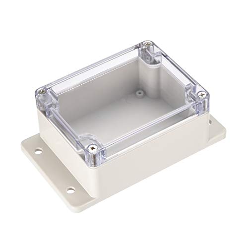 uxcell 115mmx90mmx56mm(4.5"x3.5"x2.2") ABS Junction Box Universal Project Enclosure w PC Transparent Cover