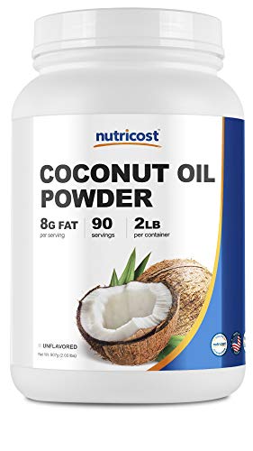 Nutricost Coconut Oil Powder 2 LBS, 90 Servings - Non-GMO and Gluten-Free - Premium Quality Made in The USA
