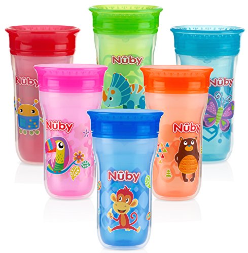 Nuby 1pk No Spill 360 Insulated Wonder Cup - Colors May Vary
